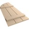 Ekena Millwork Smooth 3 Board Joined Board-n-Batten w/Quarter Round Arch Top Faux Wood Shutters, 16 1/2W x 64H, PR SHUBJQ16X64SMPR - alternate 10